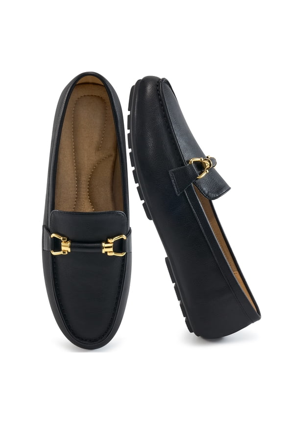 Loafers for Women Flats Shoes Business Casual Slip On Work Flats Comfort Lightweight Penny Loafer