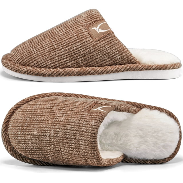 Ecetana Womens Slippers House Shoes Memory Foam Non Slip Comfortable ...