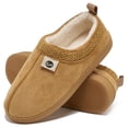 thumbnail image 1 of Ecetana Men's Fuzzy House Slippers Closed Back Suede Faux Fur Lined Non-Slip Indoor Outdoor Warm Slippers for Men, 1 of 7