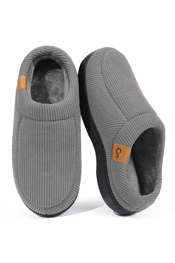 Men's Moccasin Slippers Comfy Soft Slip-on Memory Foam Indoor House Shoes