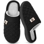 Ecetana Mens Slippers Comfort Warm House Shoes Non-Slip Indoor Fuzzy Slippers for Fall Winter