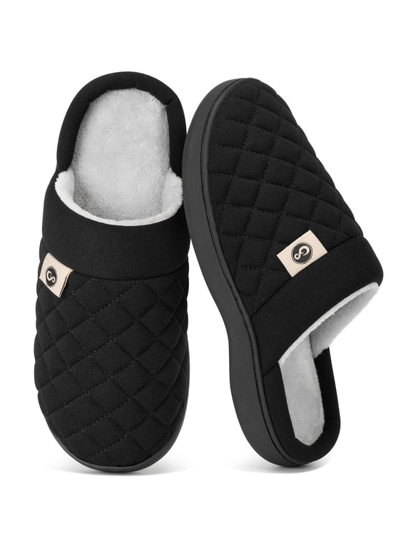 Men's Slippers Comfort Warm House Shoes Non-Slip Indoor Fuzzy Slippers for Fall Winter