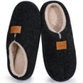 thumbnail image 1 of Ecetana Men's Cozy House Slippers Plush Fuzzy Lined Slip-On Indoor Warm Shoes, 1 of 6