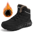 thumbnail image 1 of Ecetana Men's Winter Snow Boots Warm Faux Fur Lined Non Slip Outdoor Shoes for Hiking Walking, 1 of 7