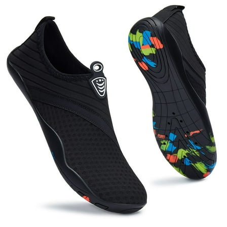 Ecetana Men's Women's Water Shoes Soft Breathable Quick Drying Beach Swimming Shoes