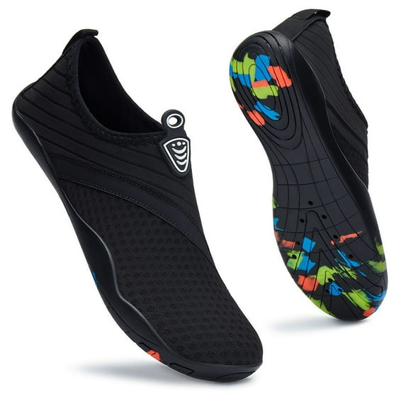 Ecetana Men's Women's Water Shoes Soft Breathable Quick Drying Beach Swimming Shoes