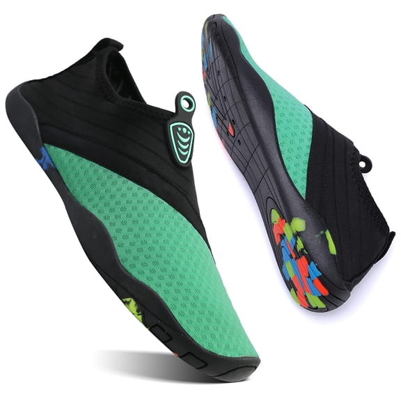 Ecetana Men's Women's Water Shoes Soft Breathable Quick Drying Beach Swimming Shoes