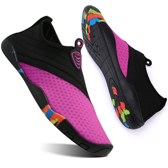 Ecetana Men's Women's Water Shoes Soft Breathable Quick Drying Beach Swimming Shoes