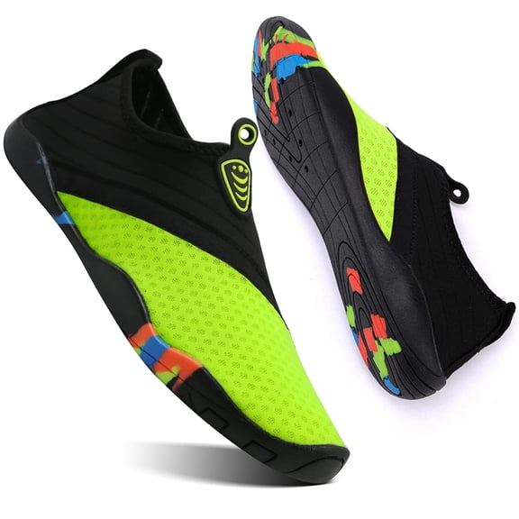 Ecetana Men's Women's Water Shoes Soft Breathable Quick Drying Beach Swimming Shoes