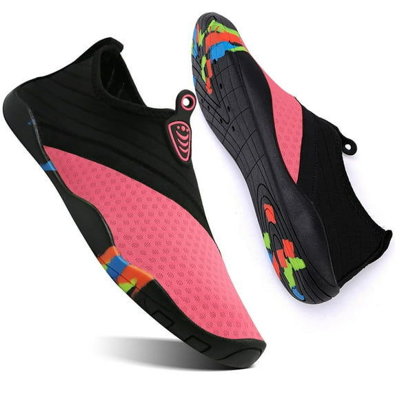 Ecetana Men's Women's Water Shoes Soft Breathable Quick Drying Beach Swimming Shoes