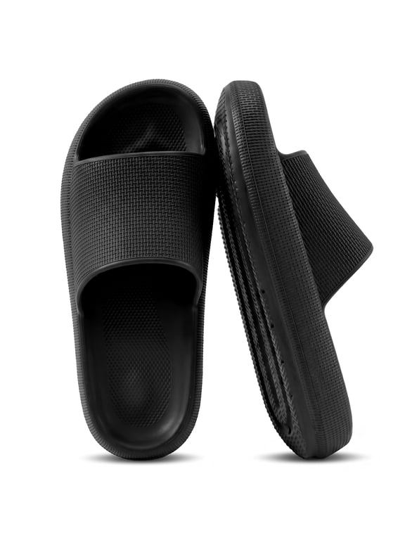 Pillow Slippers for Women Non Slip Shower Slides Bathroom Sandals