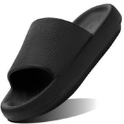 Ecetana Pillow Slippers for Women Non Slip Shower Slides Bathroom Sandals