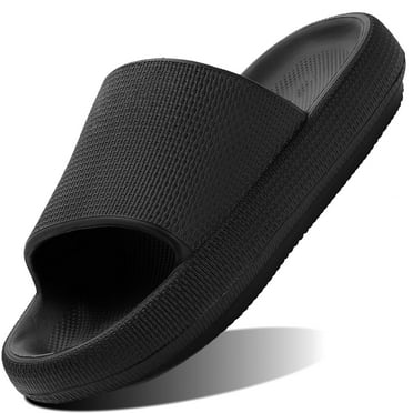 Ecetana Pillow Slippers for Women Non Slip Shower Slides Bathroom Sandals