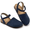 thumbnail image 1 of Ecetana Sandals for Women Cork Footbed Closed Toe Flat Sandals with Arch Support, 1 of 7
