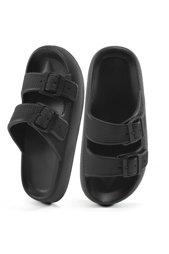 Slides Sandals for Women Cloud Slides Pillow House Sandals Non-slip Shower Shoes