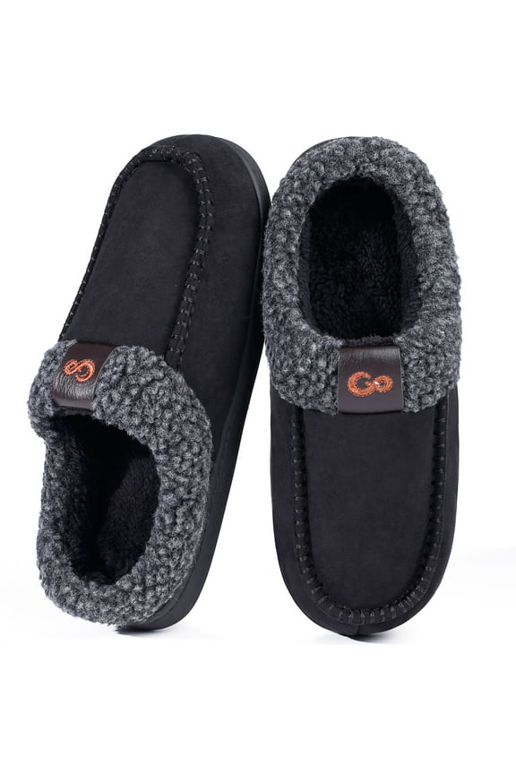 Slippers for Men Memory Foam Fuzzy Slippers Comfort Non Slip House Shoes for Men