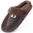 thumbnail image 1 of Ecetana Slippers for Men Memory Foam Slippers Comfort Warm Fuzzy House Shoes, 1 of 7