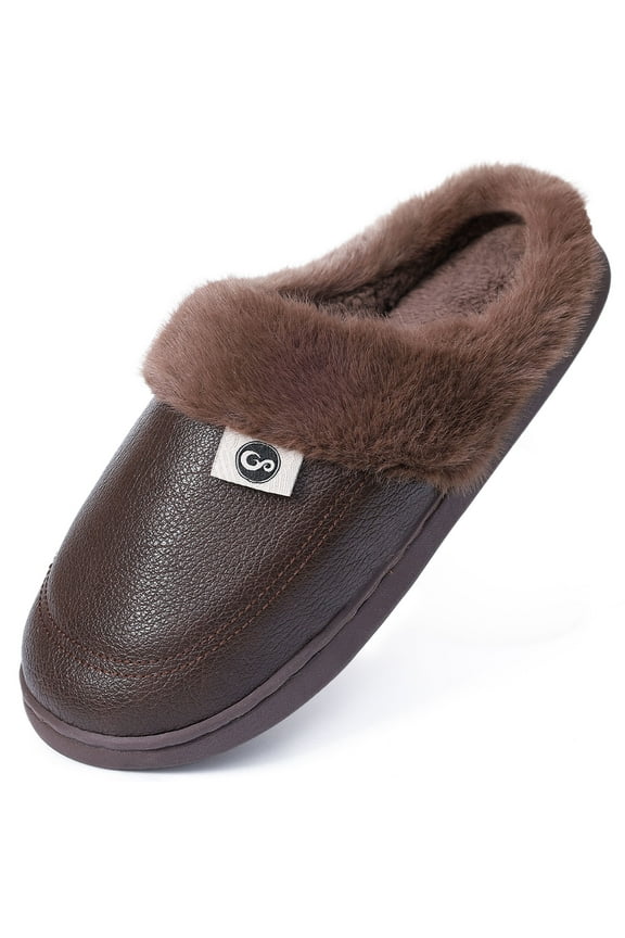 Slippers for Men Memory Foam Slippers Comfort Warm Fuzzy House Shoes