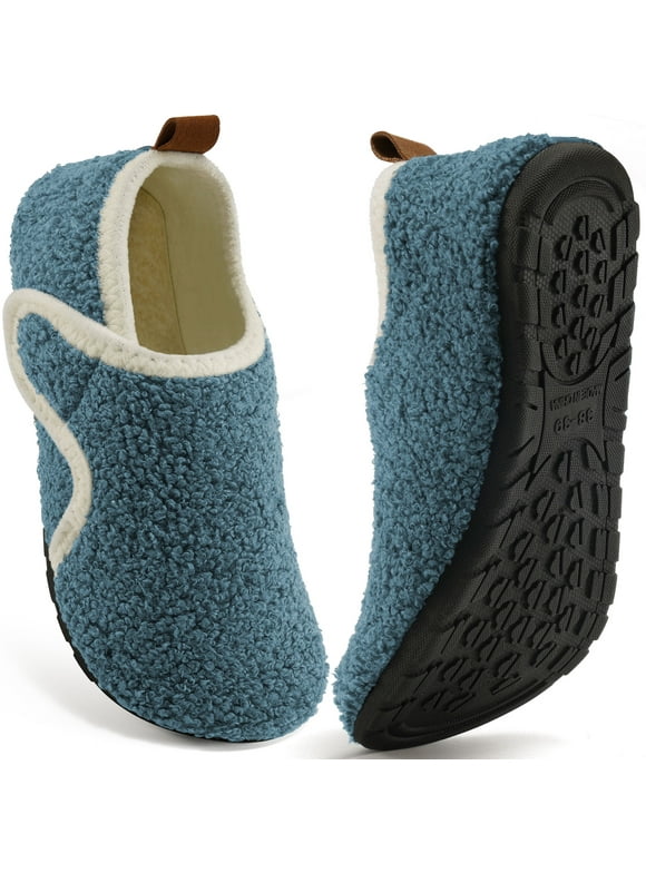 Slippers for Women Fuzzy Slippers Warm Slip On House Sock Shoes with Hook Loop