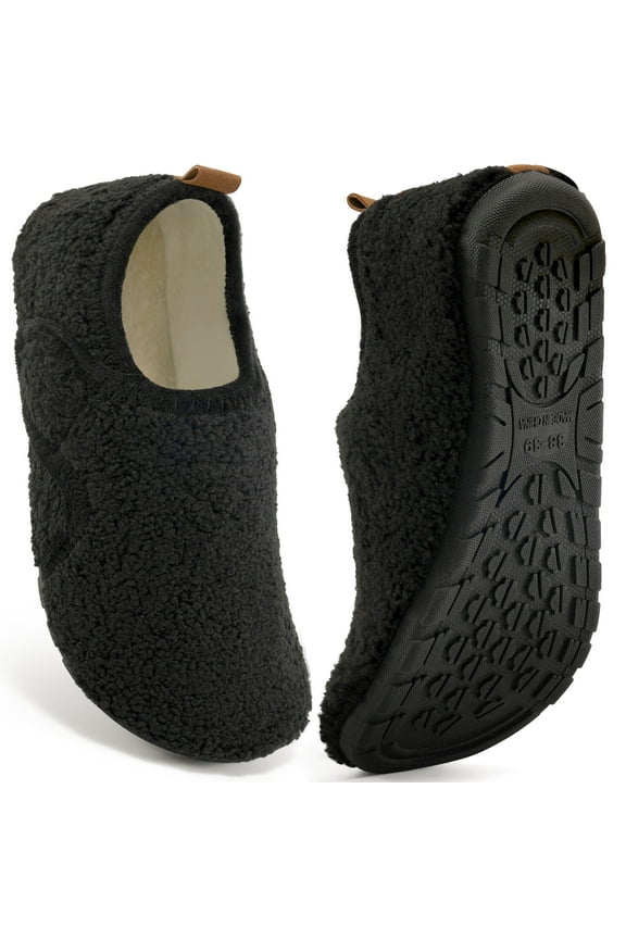 Slippers for Women Fuzzy Slippers Warm Slip On House Sock Shoes with Hook Loop