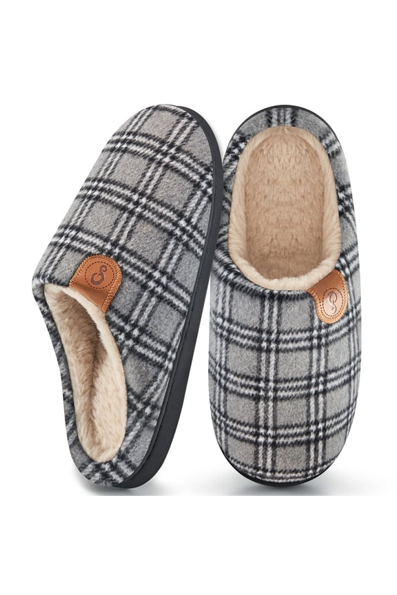 Slippers for Women Warm Memory Foam Fuzzy Slippers Non Slip Womens House Shoes