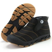 Ecetana Snow Boots for Men Winter Warm Waterproof Outdoor Hiking Shoes