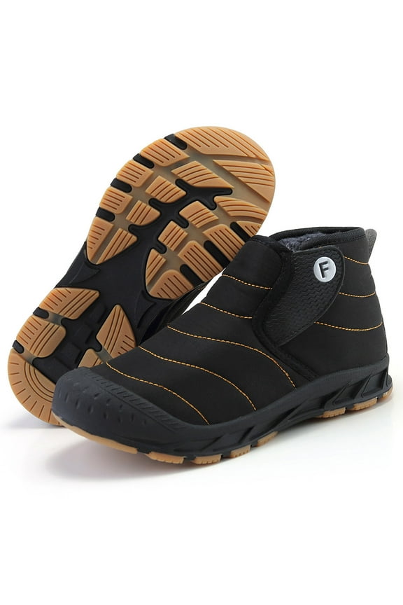 Snow Boots for Men Winter Warm Waterproof Outdoor Hiking Shoes