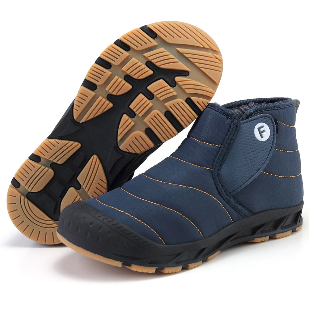 Ecetana Snow Boots for Men Winter Warm Waterproof Outdoor Hiking Shoes