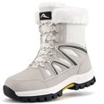thumbnail image 1 of Ecetana Snow Boots for Women Mid-Calf Winter Boots Lace Up Non-Slip Outdoor Hiking Boots, 1 of 7