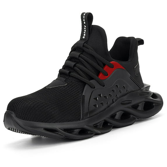 Ecetana Steel Toe Shoes for Men Safety Protection Anti-smashing Anti-stab Work Shoes