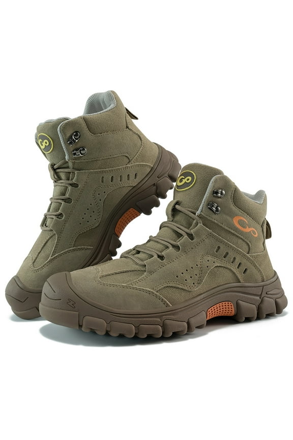 Steel Toe Work Boots for Men Safety Industrial Construction Shoes