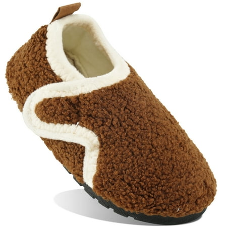Ecetana Toddler Slippers Boys Girls House Shoes Slip on Baby Sock Shoes