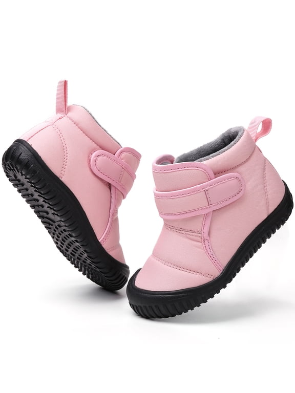 Toddler Winter Snow Boots Boys Girls Cold Weather Baby Faux Fur Shoes