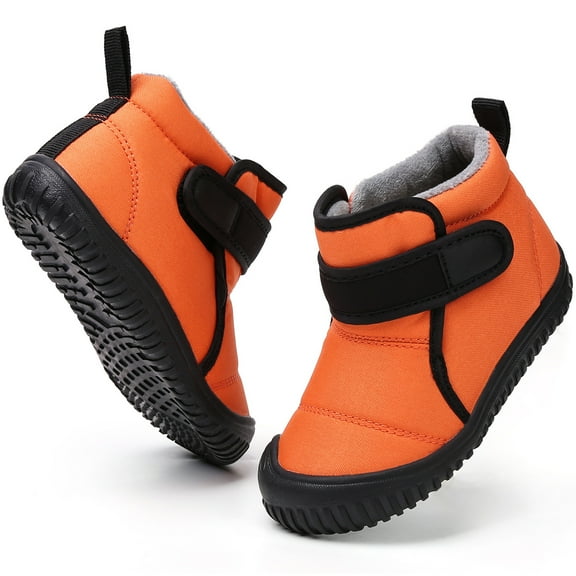 Ecetana Toddler Winter Snow Boots Boys Girls Cold Weather Baby Faux Fur Shoes