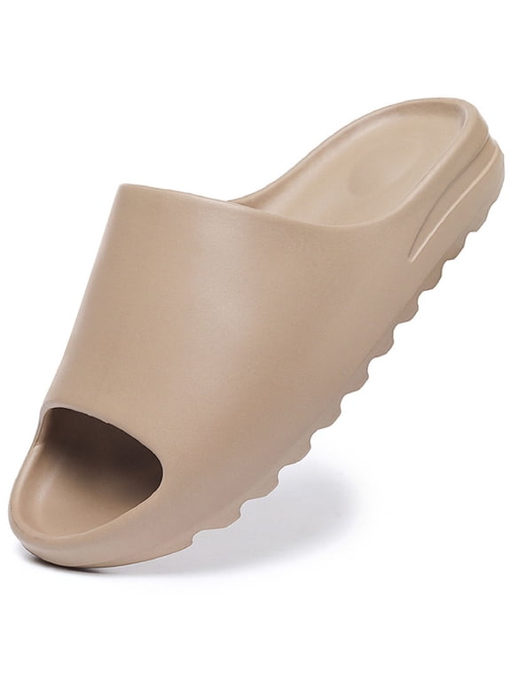 Unisex Slides Sandals Soft Thick Sole Non-Slip Pillow Sandals House Slides for Women Men