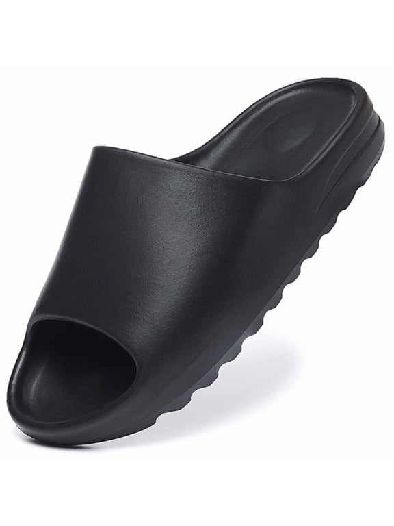 Unisex Slides Sandals Soft Thick Sole Non-Slip Pillow Sandals House Slides for Women Men