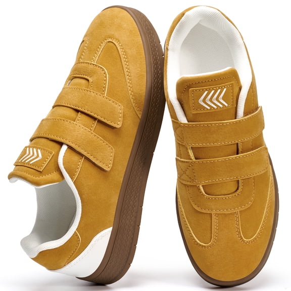 Ecetana Walking Shoes for Women Casual Shoes with Lace-Up Suede Low-Top Sneakers
