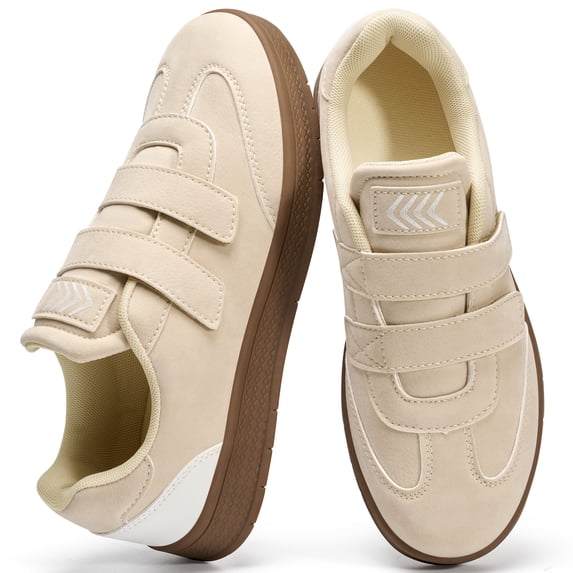 Ecetana Walking Shoes for Women Casual Shoes with Lace-Up Suede Low-Top Sneakers