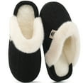 thumbnail image 1 of Ecetana Warm Knit House Slippers for Women Comfy Lined Slippers with Memory Foam, 1 of 7