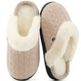 thumbnail image 1 of Ecetana Warm Knit House Slippers for Women Comfy Lined Slippers with Memory Foam, 1 of 7