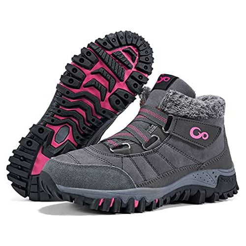 Ecetana Winter Snow Boots for Women Keep Warm Lined Ankle Booties Outdoor Hiking Shoes
