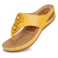 thumbnail image 1 of Ecetana Women Sandals Flip Flops for Women Summer Casual Wedge Sandals Shoes Massage Function, 1 of 7
