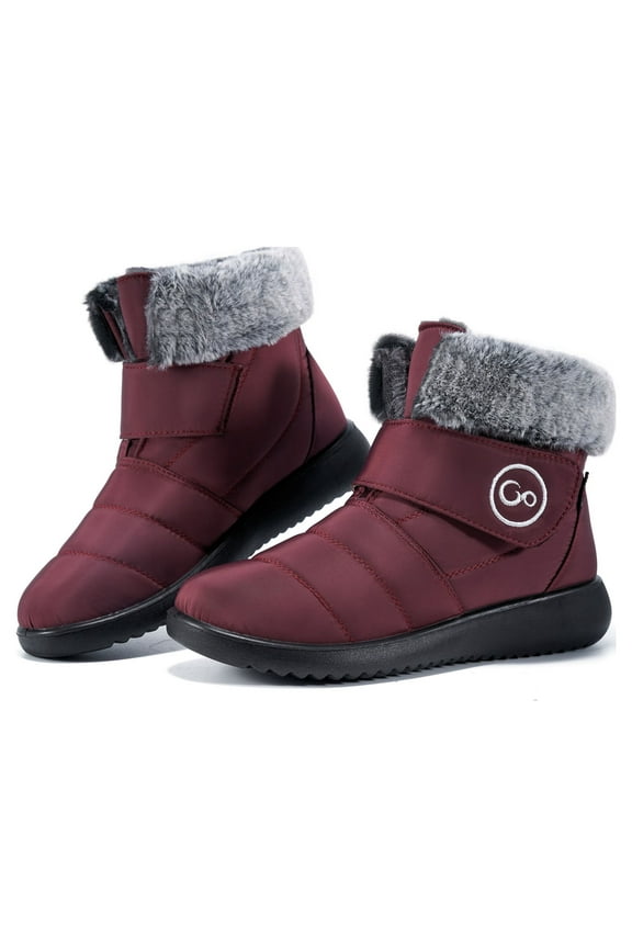 Women Snow Boots Winter Shoes Slip On Boots for Women Waterproof Booties Comfortable Outdoor Anti Slip Shoes