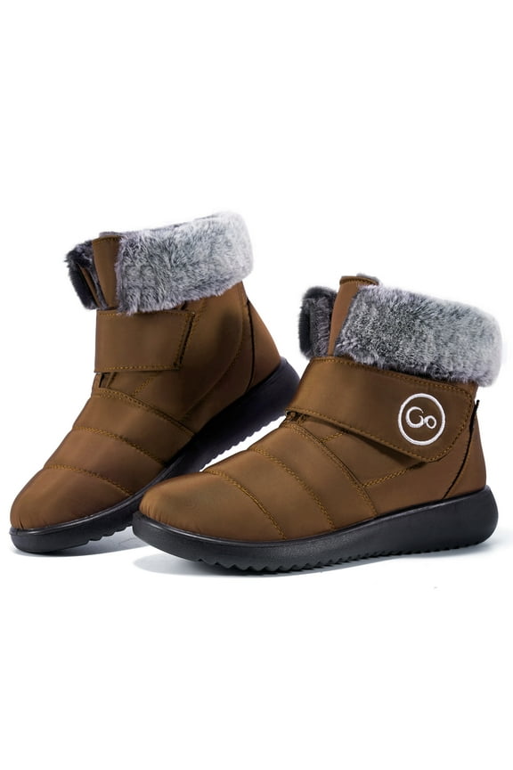 Women Snow Boots Winter Shoes Slip On Boots for Women Waterproof Booties Comfortable Outdoor Anti Slip Shoes