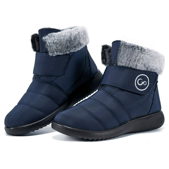 Ecetana Women Snow Boots Winter Shoes Slip On Boots for Women Waterproof Booties Comfortable Outdoor Anti Slip Shoes