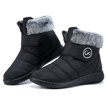 Ecetana Women Snow Boots Winter Shoes Slip On Boots for Women Waterproof Booties Comfortable Outdoor Anti Slip Shoes