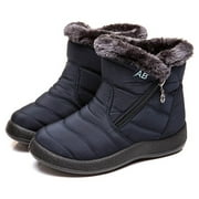 Women Winter Snow Boots Keep Warm Ankle Booties Non-Slip and Waterproof Shoes