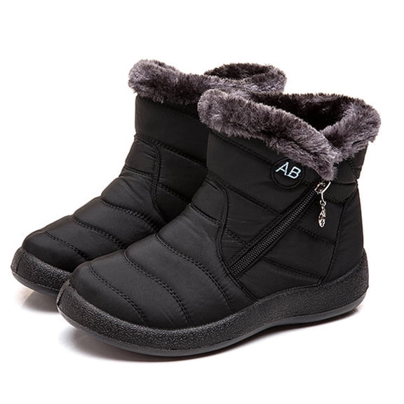 Ecetana Women Winter Snow Boots Keep Warm Ankle Booties Non-Slip and Waterproof Shoes