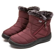 ECETANA Women Winter Snow Boots Keep Warm Ankle Booties Non-Slip and Waterproof Shoes