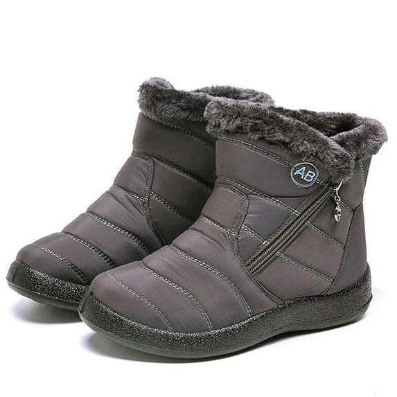 Ecetana Women Winter Snow Boots Keep Warm Ankle Booties Non-Slip and Waterproof Shoes